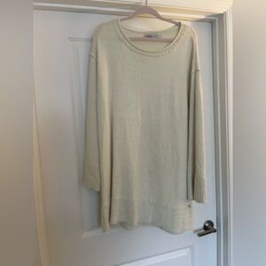 FP Beach White Bell sleeved sweater dress